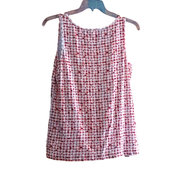 🌻 NWOT 🌻 CATO - 18/20 Red & White Floral Tank - Picture 2 of 4